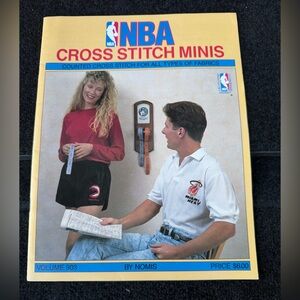 NBA Cross Stitch Minis - Black, Red, and Blue Kit